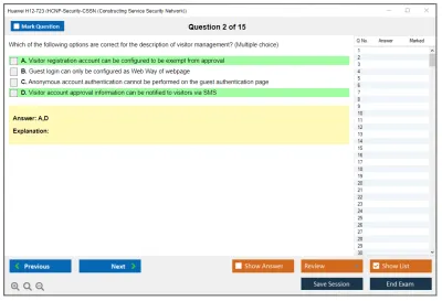 Huawei H12-723 Huawei Certified ICT Professional - Constructing Terminal Security System Practice test exam simulator test engine exam Prep practice test questions answers Image 2