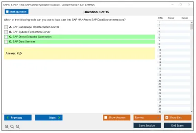 SAP C_S4FCF_1909 SAP Certified Application Associate - Central Finance in SAP S/4HANA Practice test exam simulator test engine exam Prep practice test questions answers Image 3