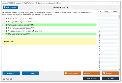 VMware 2V0-622PSE VMware Certified Professional 6.5 – Data Center Virtualization (6.5) Exam Practice test exam simulator test engine exam Prep practice test questions answers Image 2