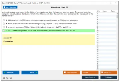 CompTIA CAS-003 CompTIA Advanced Security Practitioner (CASP) CAS-003 Practice test exam simulator test engine exam Prep practice test questions answers Image 19