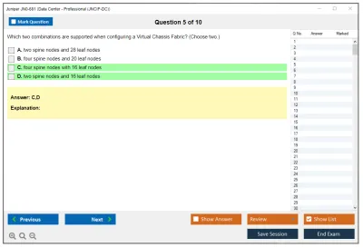 Juniper JN0-681 Data Center - Professional (JNCIP-DC) Practice test exam simulator test engine exam Prep practice test questions answers Image 5