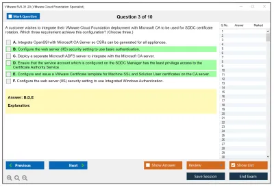 VMware 5V0-31.20 VMware Cloud Foundation Specialist Practice test exam simulator test engine exam Prep practice test questions answers Image 3