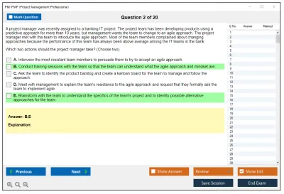 PMI PMP Project Management Professional  (2025 Version) Practice test exam simulator test engine exam Prep practice test questions answers Image 2