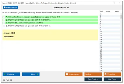 Huawei H12-221 HCNP-R&amp;S-IERN (Huawei Certified Network Professional-Implementing Enterprise Routing Network) Practice test exam simulator test engine exam Prep practice test questions answers Image 4