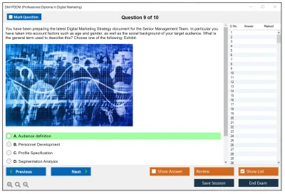 DMI PDDM Professional Diploma in Digital Marketing Practice test exam simulator test engine exam Prep practice test questions answers Image 9
