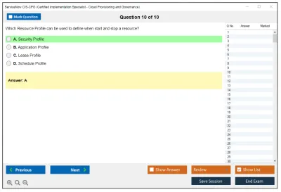 ServiceNow CIS-CPG Certified Implementation Specialist - Cloud Provisioning and Governance Practice test exam simulator test engine exam Prep practice test questions answers Image 10