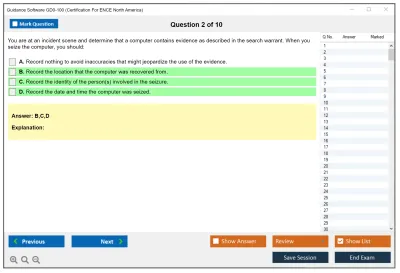 Guidance Software GD0-100 Certification Exam For ENCE North America Practice test exam simulator test engine exam Prep practice test questions answers Image 2