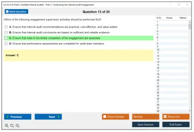 IIA IIA-CIA-Part2 Practice of Internal Auditing Practice test exam simulator test engine exam Prep practice test questions answers Image 13