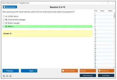 Avaya 7593X Avaya Pod Fx Integration Exam Practice test exam simulator test engine exam Prep practice test questions answers Image 9