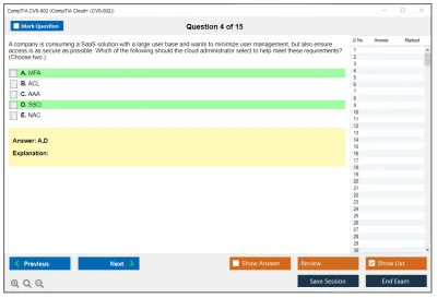 CompTIA CV0-002 CompTIA Cloud+ (CV0-002) Practice test exam simulator test engine exam Prep practice test questions answers Image 4
