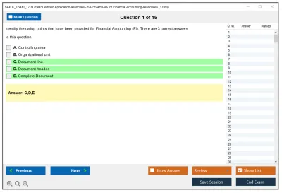 SAP C_TS4FI_1709 SAP Certified Application Associate - SAP S/4HANA for Financial Accounting Associates (1709) Practice test exam simulator test engine exam Prep practice test questions answers Image 1