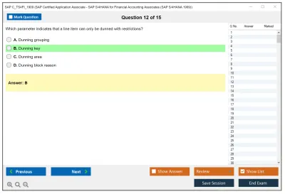 SAP C_TS4FI_1909 SAP Certified Application Associate - SAP S/4HANA for Financial Accounting Associates (SAP S/4HANA 1909) Practice test exam simulator test engine exam Prep practice test questions answers Image 12