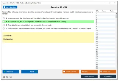 Huawei H12-261_V3.0 HCIE-Routing & Switching (Written) V3.0 Practice test exam simulator test engine exam Prep practice test questions answers Image 18