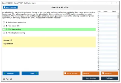 CompTIA CS0-001 CompTIA CSA+ Certification Exam Practice test exam simulator test engine exam Prep practice test questions answers Image 12