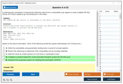 CompTIA CS0-001 CompTIA CSA+ Certification Exam Practice test exam simulator test engine exam Prep practice test questions answers Image 8