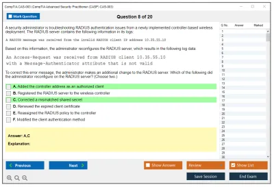 CompTIA CAS-003 CompTIA Advanced Security Practitioner (CASP) CAS-003 Practice test exam simulator test engine exam Prep practice test questions answers Image 8