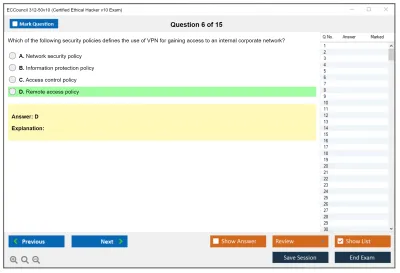ECCouncil 312-50v10 Certified Ethical Hacker v10 Exam Practice test exam simulator test engine exam Prep practice test questions answers Image 6