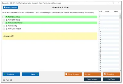 ServiceNow CIS-CPG Certified Implementation Specialist - Cloud Provisioning and Governance Practice test exam simulator test engine exam Prep practice test questions answers Image 3