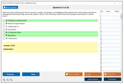 CompTIA CS0-001 CompTIA CSA+ Certification Exam Practice test exam simulator test engine exam Prep practice test questions answers Image 6