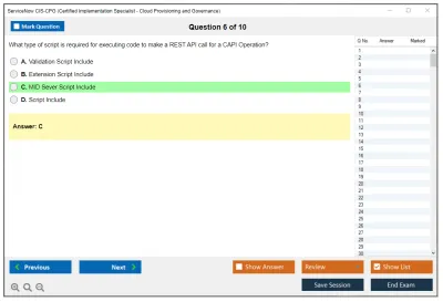 ServiceNow CIS-CPG Certified Implementation Specialist - Cloud Provisioning and Governance Practice test exam simulator test engine exam Prep practice test questions answers Image 6