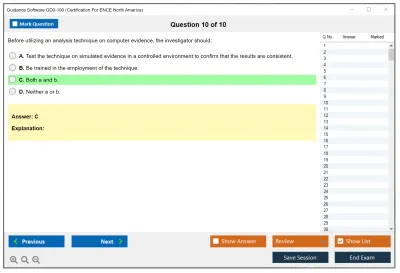 Guidance Software GD0-100 Certification Exam For ENCE North America Practice test exam simulator test engine exam Prep practice test questions answers Image 10