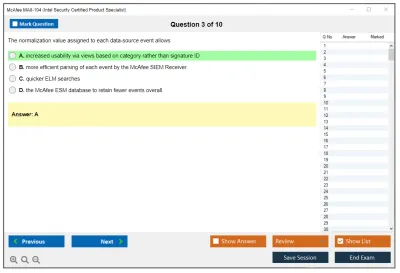 McAfee MA0-104 Intel Security Certified Product Specialist Practice test exam simulator test engine exam Prep practice test questions answers Image 3