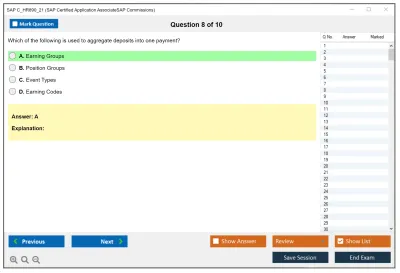 SAP C_HR890_21 SAP Certified Application AssociateSAP Commissions Practice test exam simulator test engine exam Prep practice test questions answers Image 8