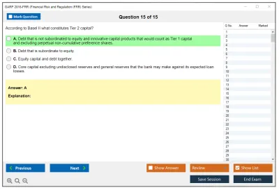 GARP 2016-FRR Financial Risk and Regulation (FRR) Series Practice test exam simulator test engine exam Prep practice test questions answers Image 15
