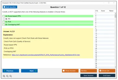 Checkpoint 156-315.80 Check Point Certified Security Expert - CCSE R80 Practice test exam simulator test engine exam Prep practice test questions answers Image 1