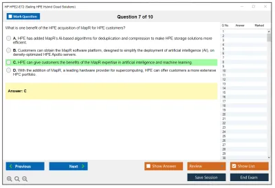 HP HPE2-E72 Selling HPE Hybrid Cloud Solutions Practice test exam simulator test engine exam Prep practice test questions answers Image 7