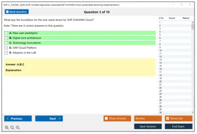 SAP C_S4CMA_2208 SAP Certified Application AssociateSAP S/4HANA Cloud (public)Manufacturing Implementation Practice test exam simulator test engine exam Prep practice test questions answers Image 3