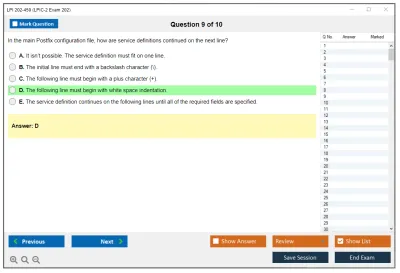 LPI 202-450 LPIC-2 - Exam 202 (part 2 of 2), version 4.5 Practice test exam simulator test engine exam Prep practice test questions answers Image 9