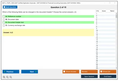 SAP C_TS4FI_1909 SAP Certified Application Associate - SAP S/4HANA for Financial Accounting Associates (SAP S/4HANA 1909) Practice test exam simulator test engine exam Prep practice test questions answers Image 2