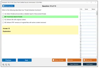 Checkpoint 156-215.80 Check Point Certified Security Administrator (CCSA R80) Practice test exam simulator test engine exam Prep practice test questions answers Image 10