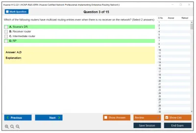 Huawei H12-221 HCNP-R&amp;S-IERN (Huawei Certified Network Professional-Implementing Enterprise Routing Network) Practice test exam simulator test engine exam Prep practice test questions answers Image 3