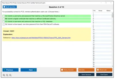 Pulse Secure PCS Pulse Connect Secure (PCS): Administration and Configuration Practice test exam simulator test engine exam Prep practice test questions answers Image 2