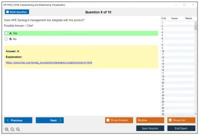 HP HPE2-CP04 Implementing and Modernizing Virtualization Practice test exam simulator test engine exam Prep practice test questions answers Image 8