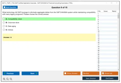 SAP C_TS4FI_1709 SAP Certified Application Associate - SAP S/4HANA for Financial Accounting Associates (1709) Practice test exam simulator test engine exam Prep practice test questions answers Image 9