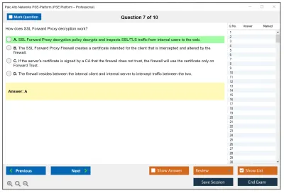 Palo Alto Networks PSE-Platform PSE Platform – Professional Practice test exam simulator test engine exam Prep practice test questions answers Image 7