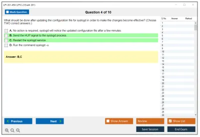 LPI 201-450 LPIC-2 Exam 201, Part 1 of 2, version 4.5 Practice test exam simulator test engine exam Prep practice test questions answers Image 4
