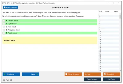 SAP C_CP_I_12 SAP Certified Application Associate - SAP Cloud Platform Integration Practice test exam simulator test engine exam Prep practice test questions answers Image 3