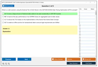 SAP E_BW4HANA207 SAP Certified Application SpecialistSAP BW/4HANA 2.0 Delta Practice test exam simulator test engine exam Prep practice test questions answers Image 3