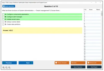 Avaya 7765X Avaya Workforce Optimization Select Implementation and Support Exam Practice test exam simulator test engine exam Prep practice test questions answers Image 5