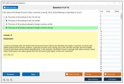 CIPS L4M5 Commercial Negotiation Practice test exam simulator test engine exam Prep practice test questions answers Image 9