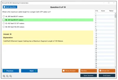 Microsoft 98-366 Networking Fundamentals Practice test exam simulator test engine exam Prep practice test questions answers Image 8