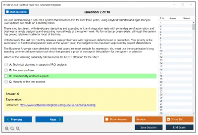 ISTQB CT-TAE Certified Tester Test Automation Engineer Practice test exam simulator test engine exam Prep practice test questions answers Image 2