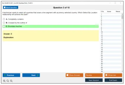Esri EADE19-001 ArcGIS Desktop Entry 19-001 Practice test exam simulator test engine exam Prep practice test questions answers Image 3