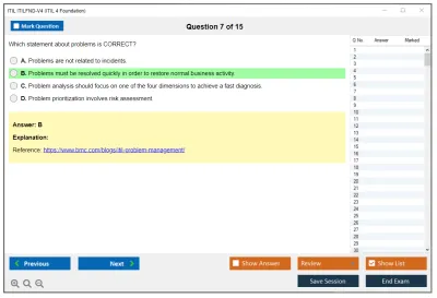 ITIL ITILFND-V4 ITIL 4 Foundation Practice test exam simulator test engine exam Prep practice test questions answers Image 7