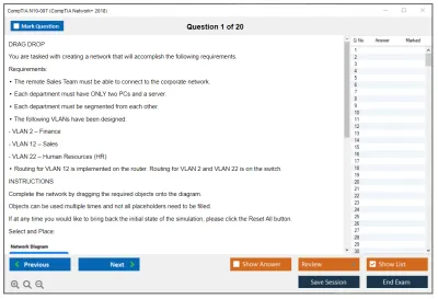 CompTIA N10-007 CompTIA Network+ 2018 Practice test exam simulator test engine exam Prep practice test questions answers Image 1