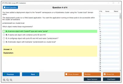 HP HPE2-N68 Using HPE Containers Practice test exam simulator test engine exam Prep practice test questions answers Image 4
